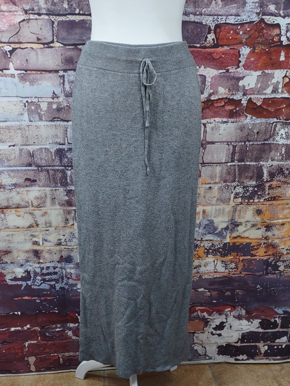 Modern Citizen Cashmere Blend Knit Drawstring Maxi Skirt
